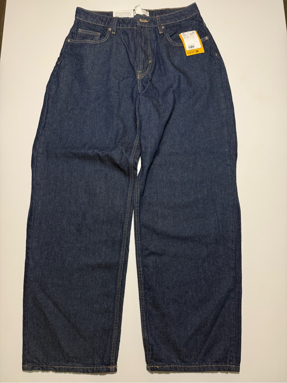 H&M Dark Blue Baggy High Waist Jeans